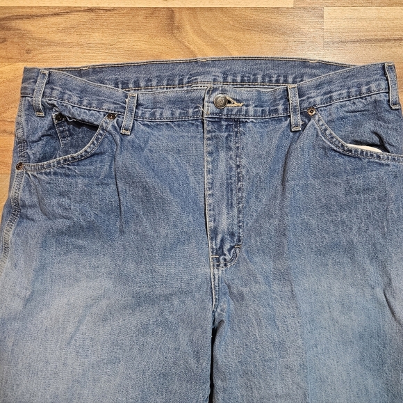 Dickies Carpenter Jeans 36x32 Blue Denim Workwear Utility - Picture 6 of 10